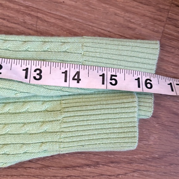 JEANNE PIERRE Women's Mint V-Neck Sweater - Picture 4 of 7